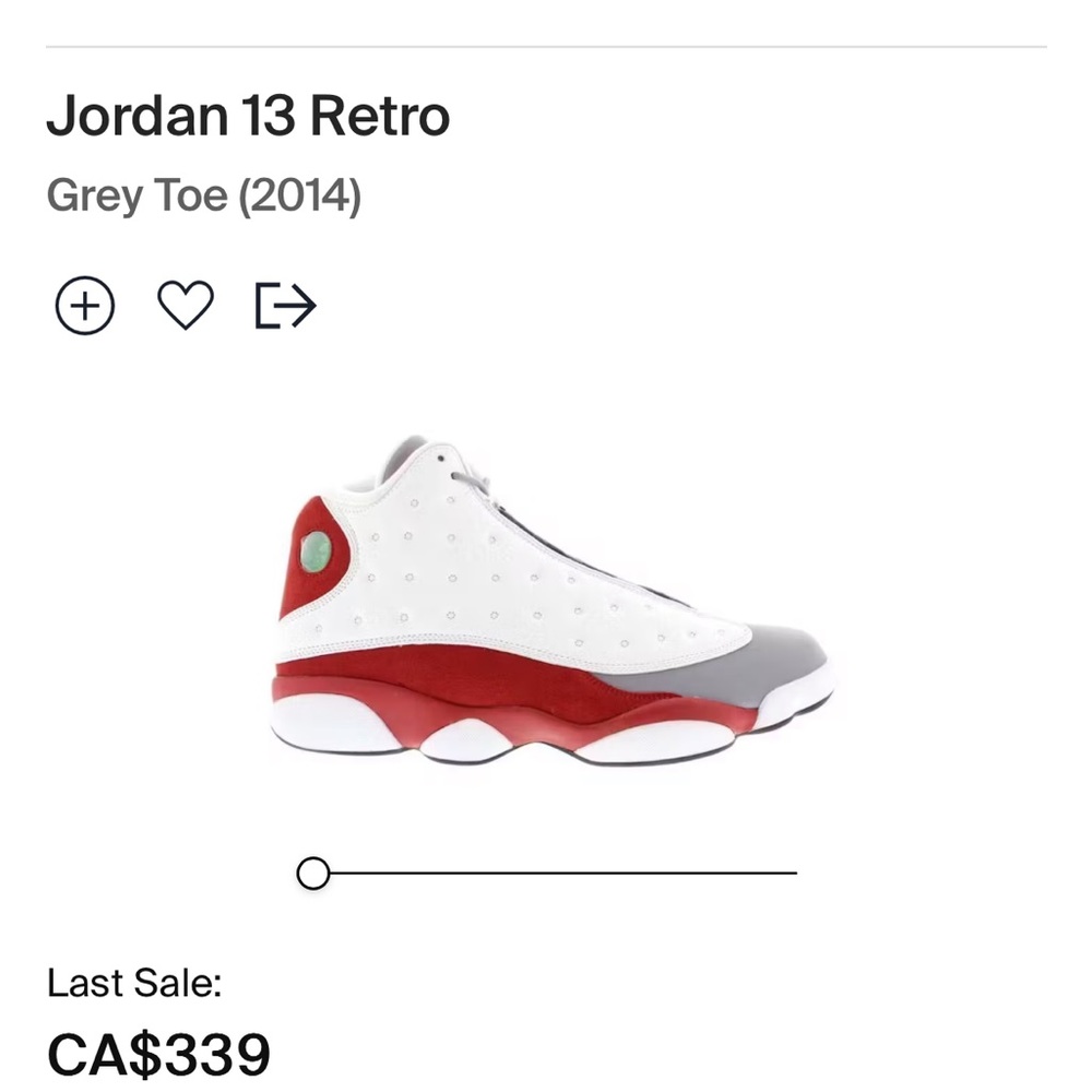 Jordan 13 Retro Gray Toe (2014)